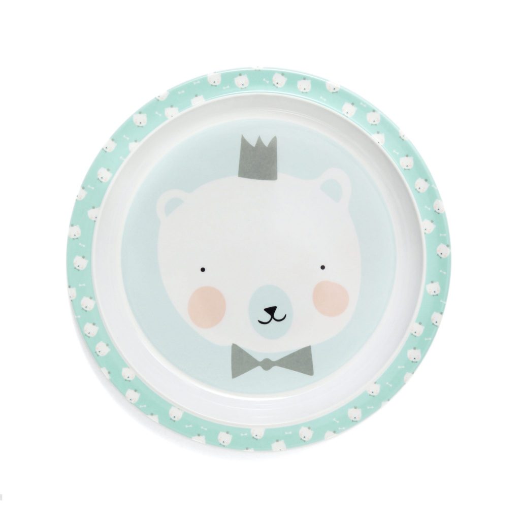 Petitmonkey Melamine Assiette Ours Jadeco