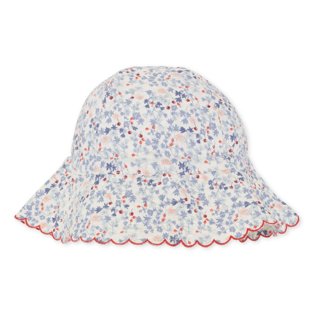 Konges_Slojd_chapeau_soleil_bebe_rose_hip_blue_Jadeco