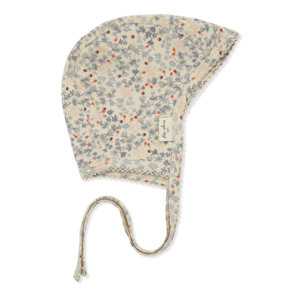 Konges_slojd_bonnet_beguin_naissance_rose_hip_blue_coton_bio_Jadeco